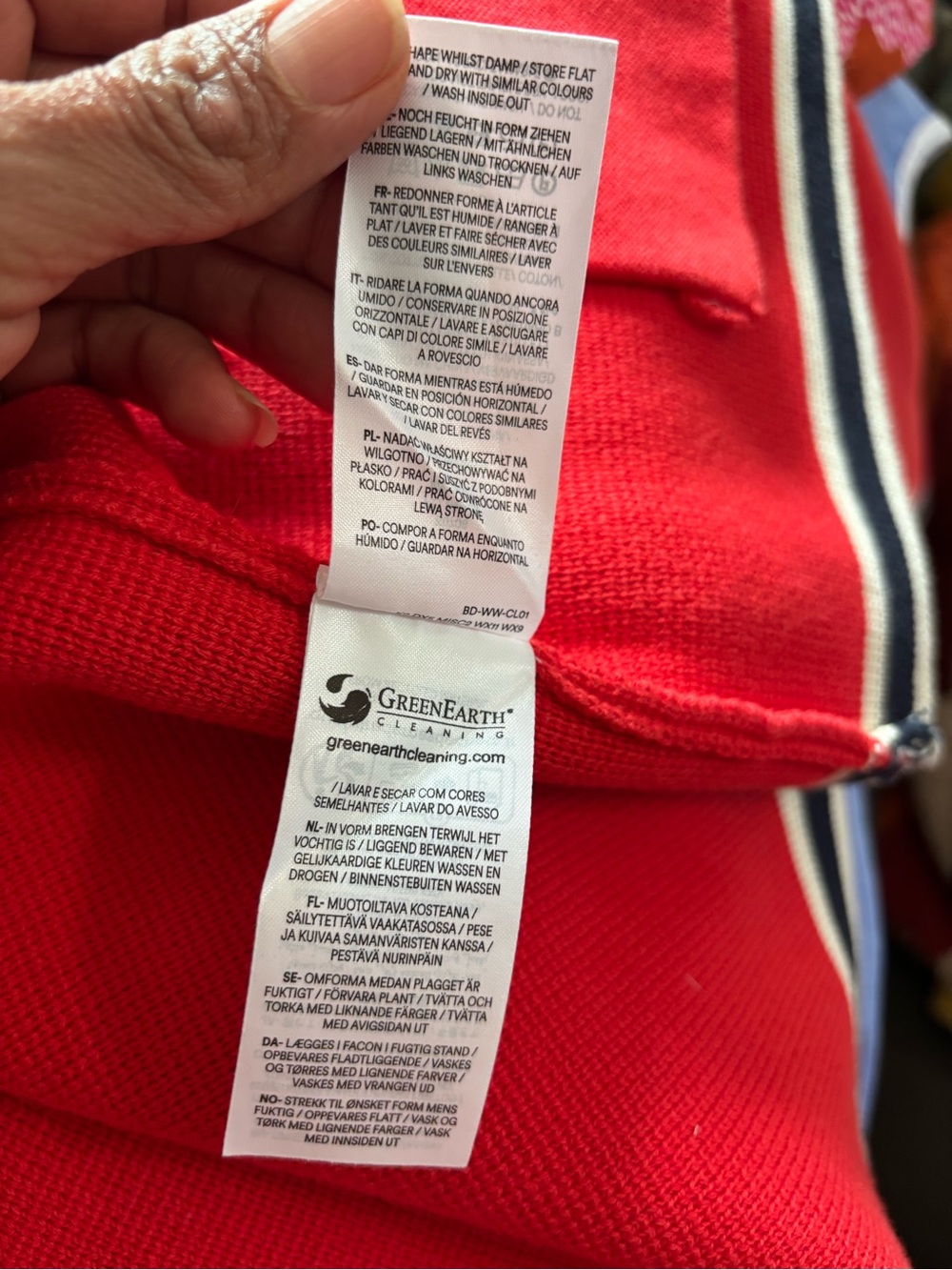 Boden - Red Knit with Gold Button Detail - Picture 9 of 11